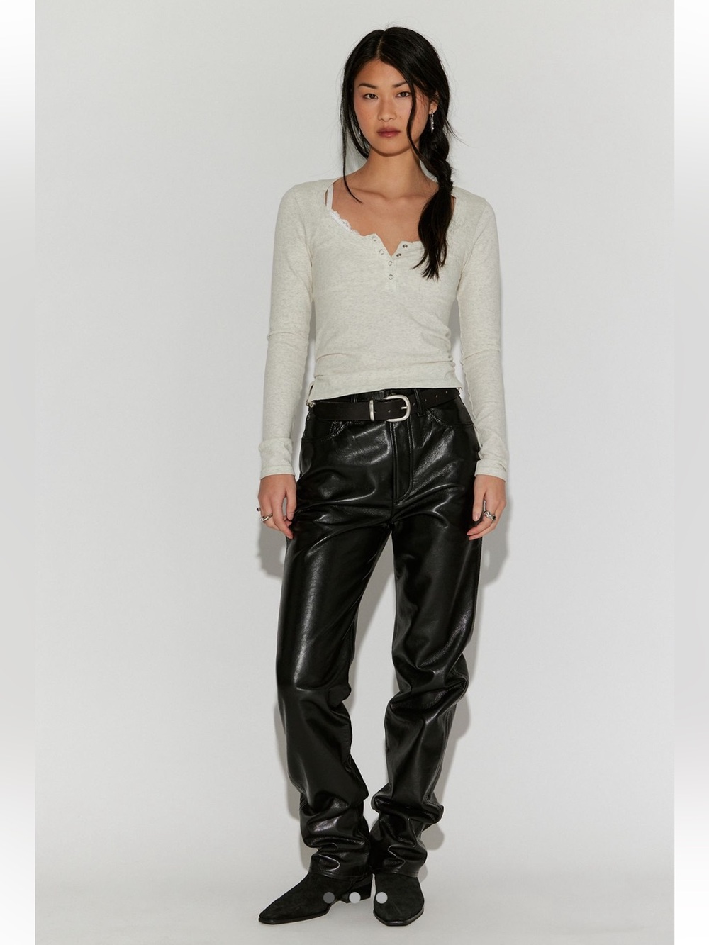Agolde 90’s Pinch Waist Leather Pants